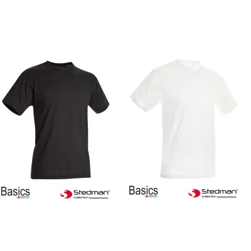 T-shirt męski czarny, biały SN1000